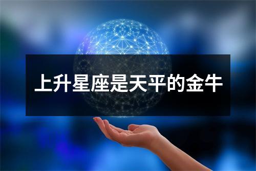 上升星座是天平的金牛