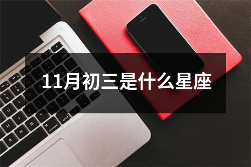 11月初三是什么星座