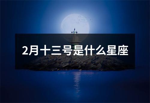 2月十三号是什么星座