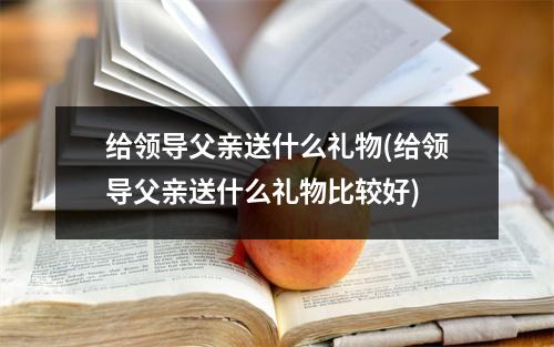 给领导父亲送什么礼物(给领导父亲送什么礼物比较好)