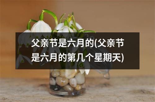 父亲节是六月的(父亲节是六月的第几个星期天)