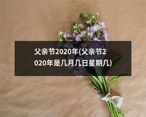 父亲节2020年(父亲节2020年是几月几日星期几)