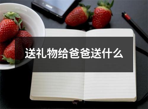 送礼物给爸爸送什么