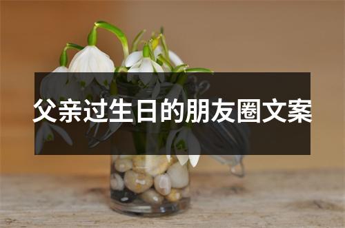 父亲过生日的朋友圈文案