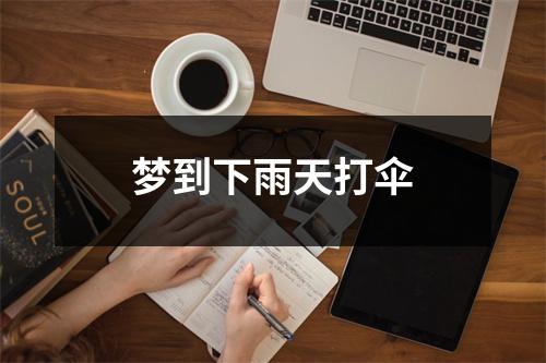 梦到下雨天打伞