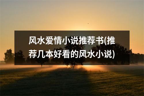 风水爱情小说推荐书(推荐几本好看的风水小说)