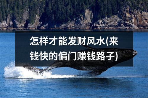 怎样才能发财风水(来钱快的偏门赚钱路子)