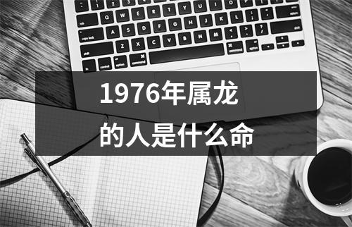 1976年属龙的人是什么命