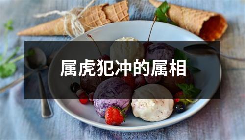 属虎犯冲的属相