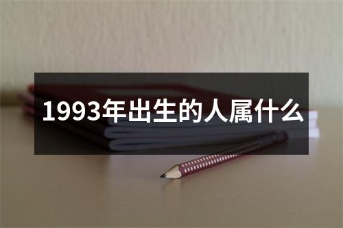 1993年出生的人属什么