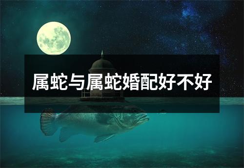 属蛇与属蛇婚配好不好