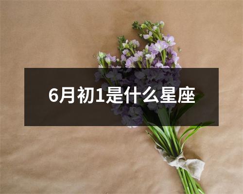 6月初1是什么星座