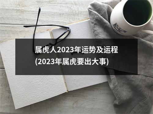 属虎人2023年运势及运程(2023年属虎要出大事)