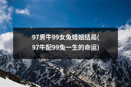 97男牛99女兔婚姻结局(97牛配99兔一生的命运)