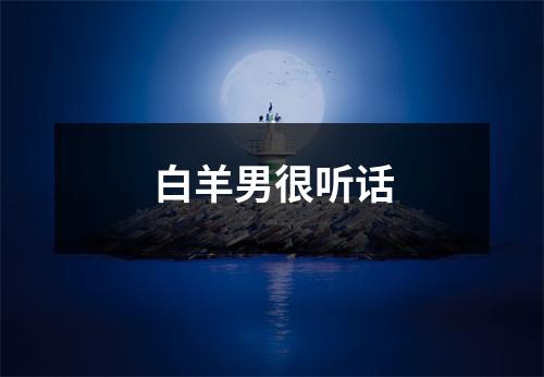 白羊男很听话