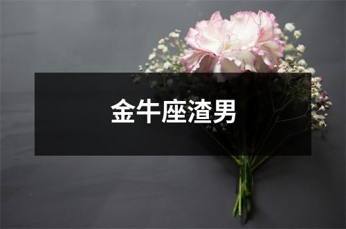 金牛座渣男