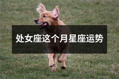 处女座这个月星座运势