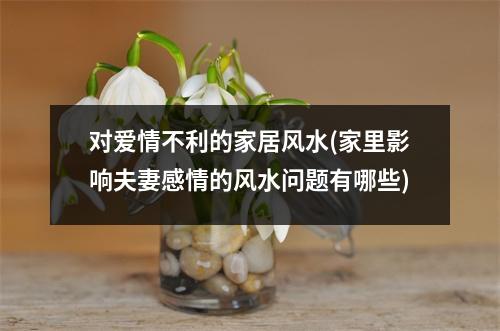 对爱情不利的家居风水(家里影响夫妻感情的风水问题有哪些)