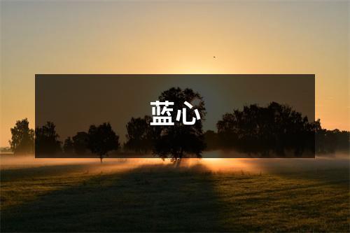 蓝心