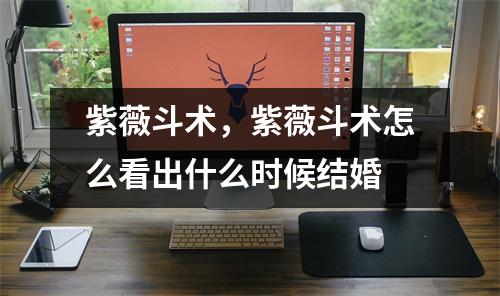 紫薇斗术，紫薇斗术怎么看出什么时候结婚