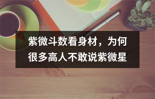 紫微斗数看身材，为何很多高人不敢说紫微星