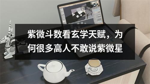 紫微斗数看玄学天赋，为何很多高人不敢说紫微星