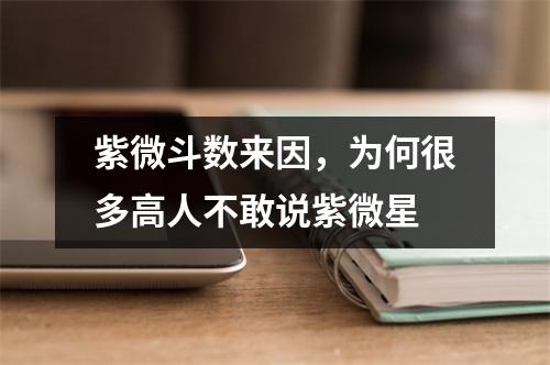 紫微斗数来因，为何很多高人不敢说紫微星