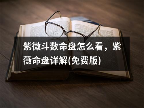 紫微斗数命盘怎么看，紫薇命盘详解(免费版)