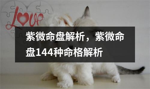 紫微命盘解析，紫微命盘144种命格解析