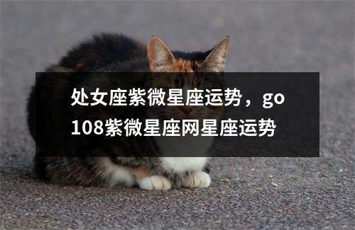 处女座紫微星座运势，go108紫微星座网星座运势