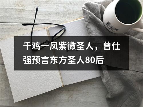千鸡一凤紫微圣人，曾仕强预言东方圣人80后