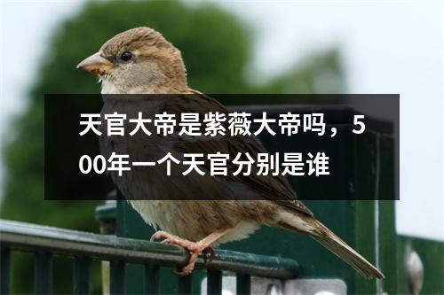 天官大帝是紫薇大帝吗，500年一个天官分别是谁