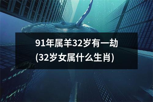 91年属羊32岁有一劫(32岁女属什么生肖)