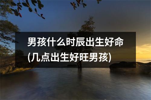 男孩什么时辰出生好命(几点出生好旺男孩)