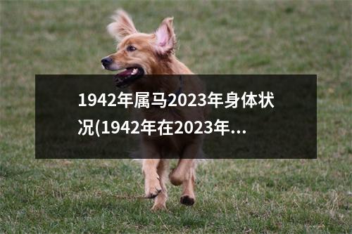1942年属马2023年身体状况(1942年在2023年属马要出大事)