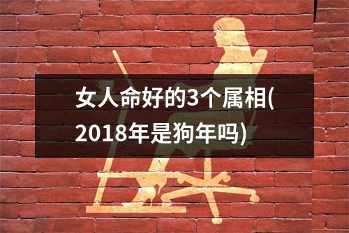女人命好的3个属相(2018年是狗年吗)